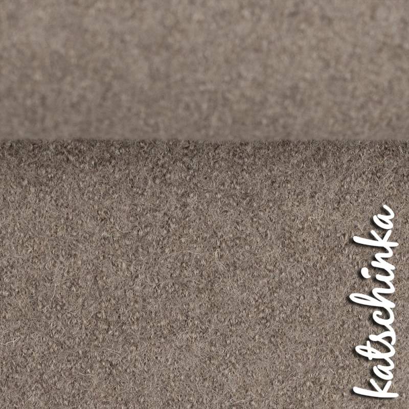 Wollstoff - Walk - taupe uni 675