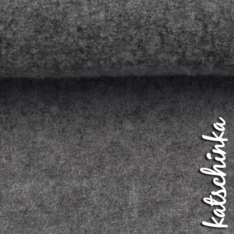 Wollstoff - Walk - grau meliert 1183