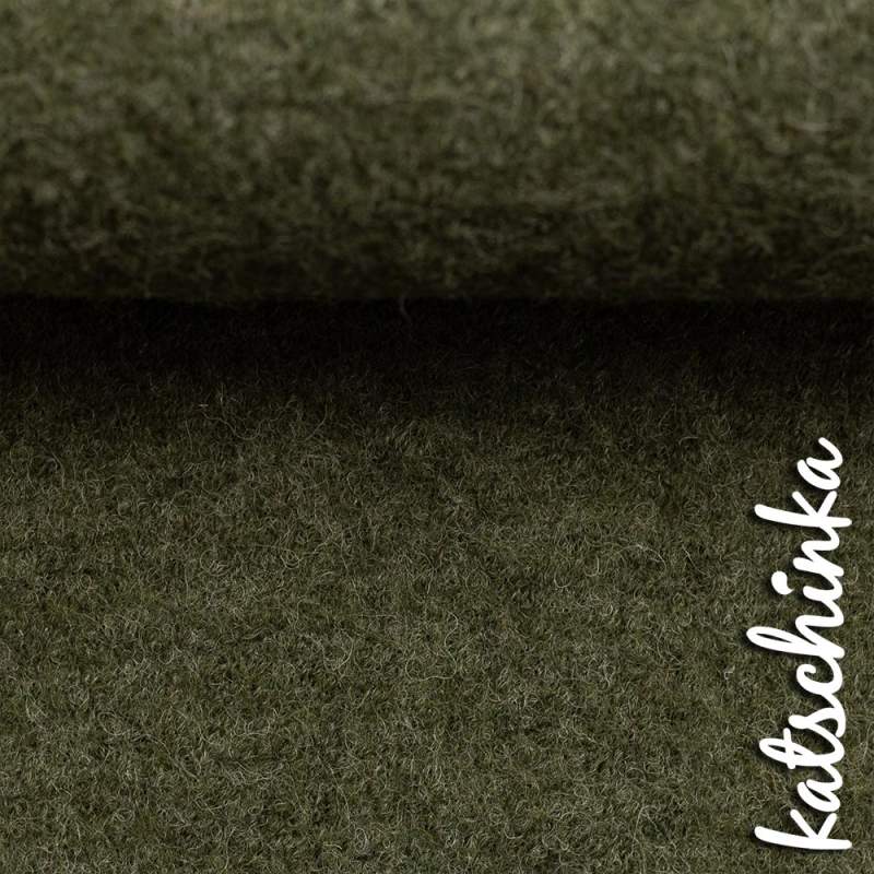 Wollstoff - Walk - khaki meliert 1765