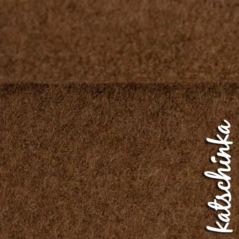 Wollstoff - Walk - braun uni 177
