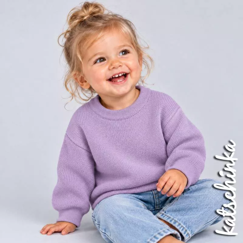Babystrick | Baby Strickstoff | flieder 143 Baby Strickstoff 100% Baumwolle Feinstrick Baby Knit Strickstoff Meterware