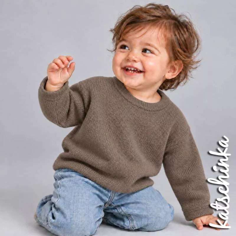 Babystrick | Baby Strickstoff | taupe 054 Baby Strickstoff 100% Baumwolle Feinstrick Baby Knit Strickstoff Meterware