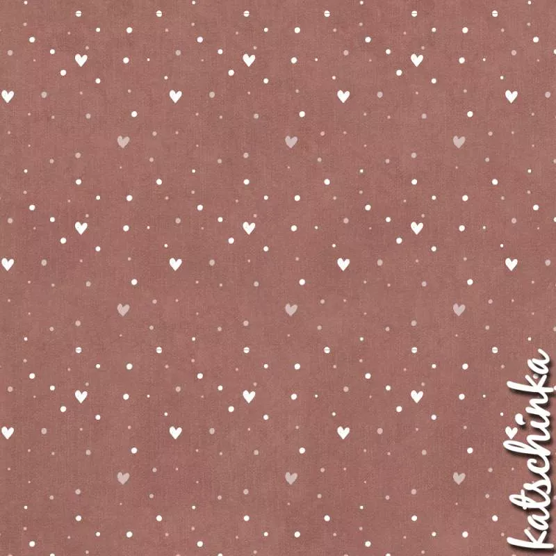 Bio Sommersweat #Boho Dots & Hearts jeansoptik