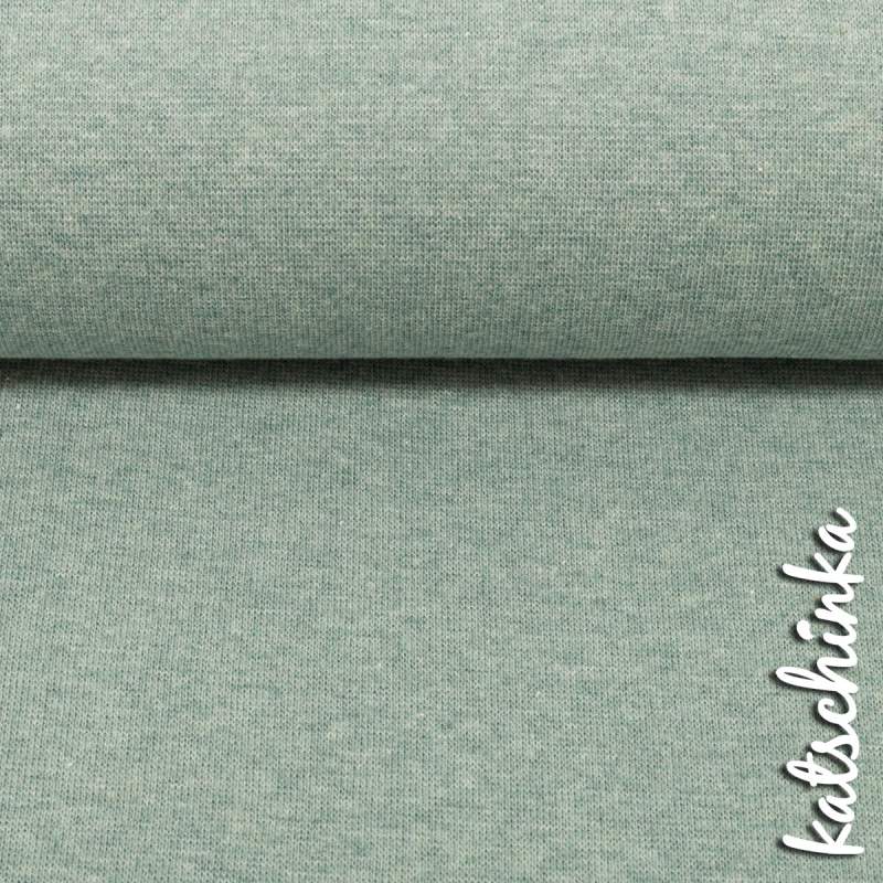 Baumwoll-Bündchen mint meliert 1263 Heike uni - Schlauchware von Swafing
