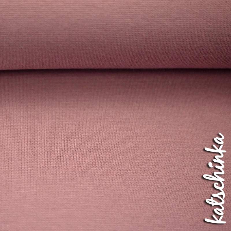 Baumwoll-Bündchen puderrosa 435 Heike uni - Schlauchware von Swafing