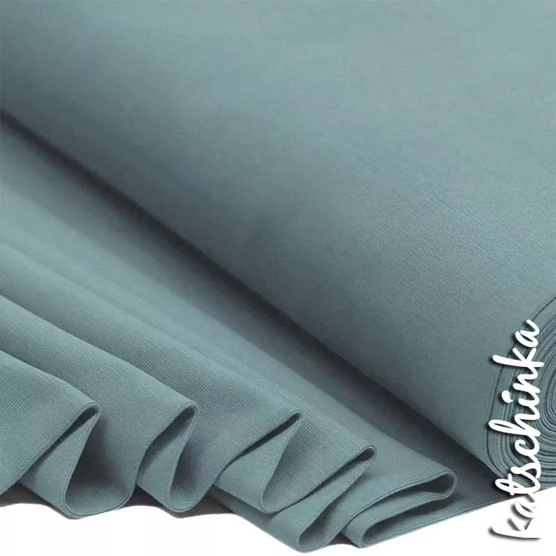 Bündchenstoff altgrün als elastische Schlauchware Meterware