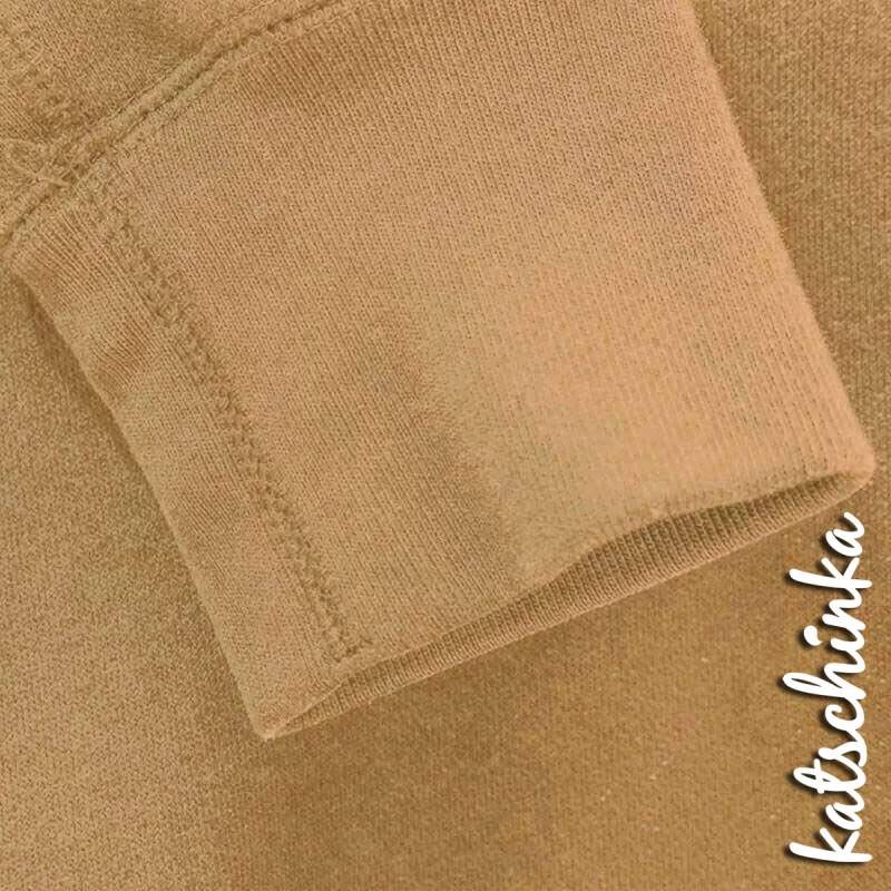 Bündchenstoff camel als formstabile Schlauchware