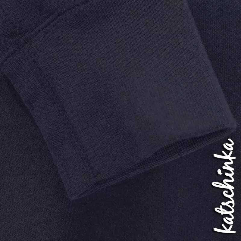 Bündchenstoff dunkelblau als formstabile Schlauchware
