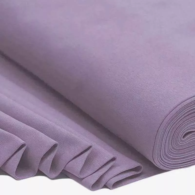 Bündchenstoff dusty flieder als elastische Schlauchware Meterware