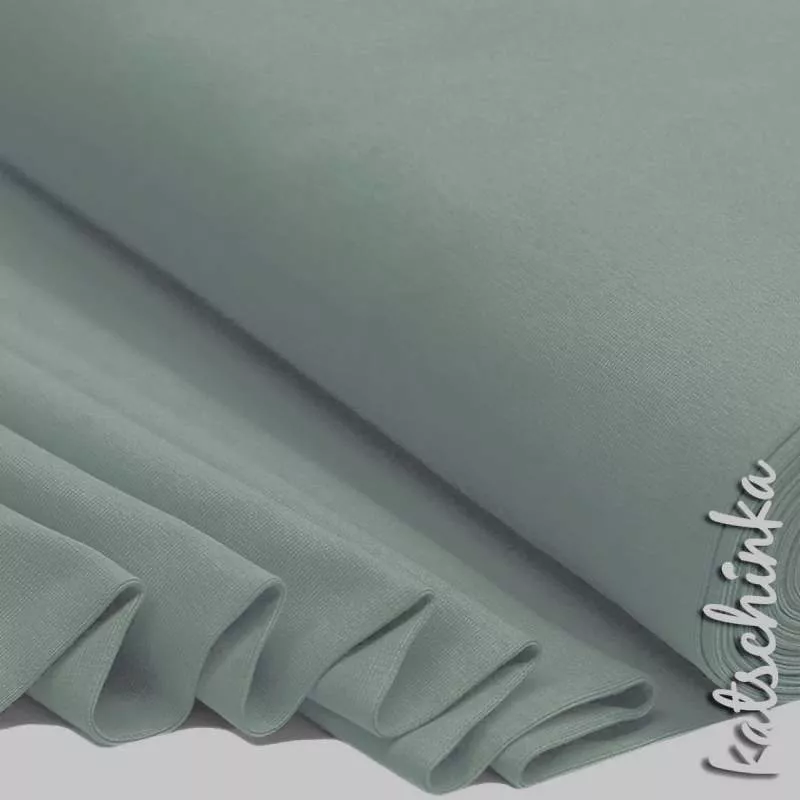 Bündchenstoff New dustymint als elastische Schlauchware Meterware