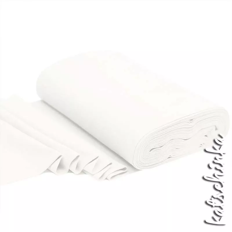 Bündchenstoff ecru als formstabile Schlauchware