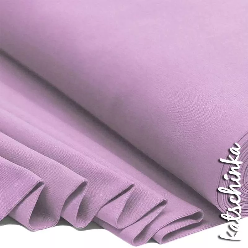 Bündchenstoff schwarz als elastische Schlauchware Meterware