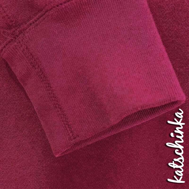 Bündchenstoff schwarz als formstabile Schlauchware