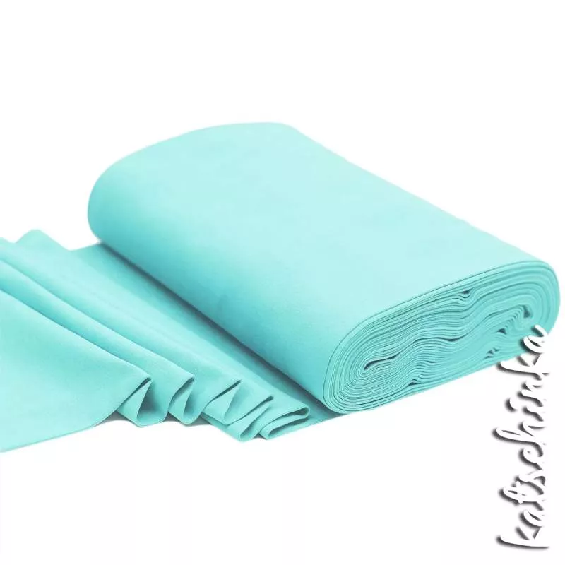 Elastischer Bündchenstoff mint mit glatter Struktur