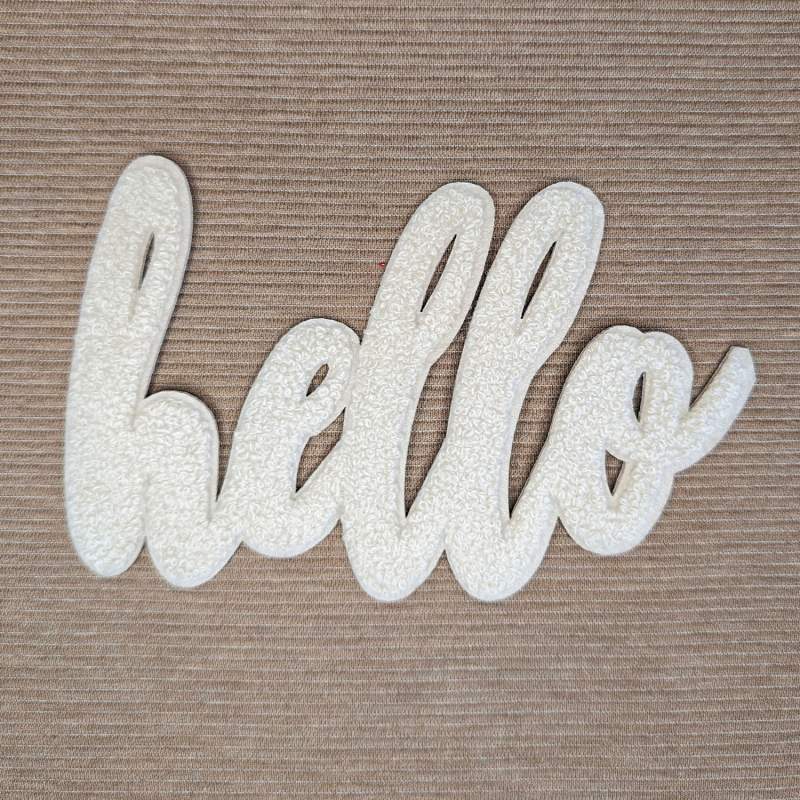 Loop-Patch / Chenille-Patch hello