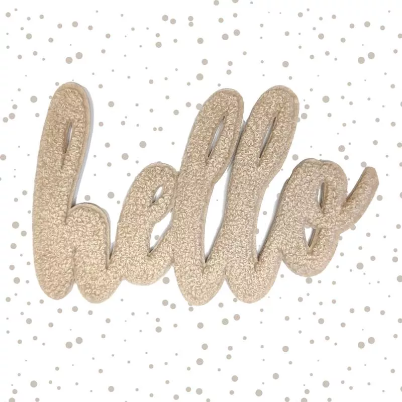 Loop-Patch / Chenille-Patch hello