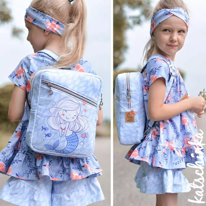 Bio Jersey Stoff Ahoi Girls Panel – Kinderjersey Meterware