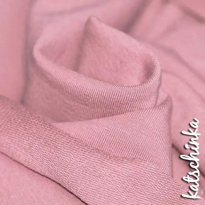 Sommersweat Stoff kardinal beereals Meterware – elastischer French Terry Sweatstoff