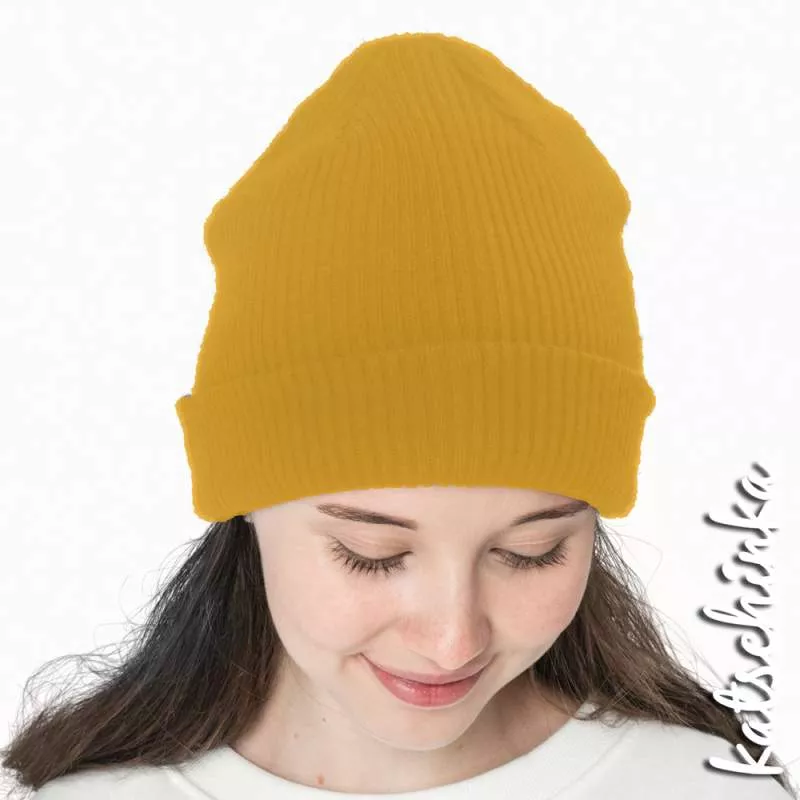 Grobstrick Bündchen schwarz als Schlauchware, geripptes Hipster Bündchen für Pullover, Hosen und Mützen