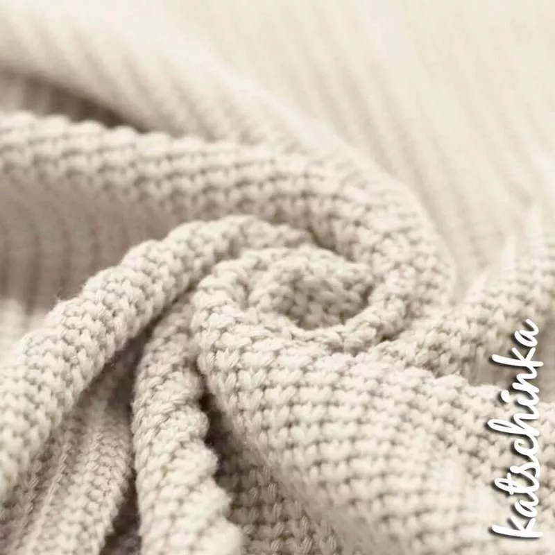 Grobstrickstoff, Baumwollstrick, Big Knit Stoff, Strickstoff Meterware, Stoff für Babydecke, DIY Strickstoff, Winterstoff Nähen, Babydecke Strick, Stoff für Mützen, Kuschelstoff Nähen, Baumwolle Strick, Kinderkleidung DIY, Oeko Tex Stoff,Big Knit Baumwoll