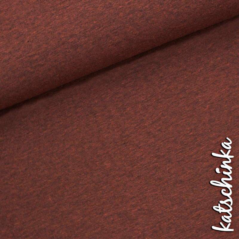 Jersey #dunkelkastanie melange
