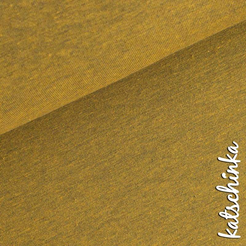 Jersey #ocker dunkel melange