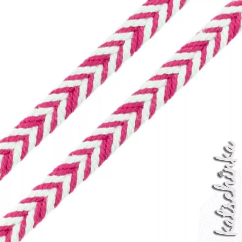 Fischgrät Baumwoll-Kordel 10 mm – Hochwertiges Hoodieband für Kleidung & Taschen
