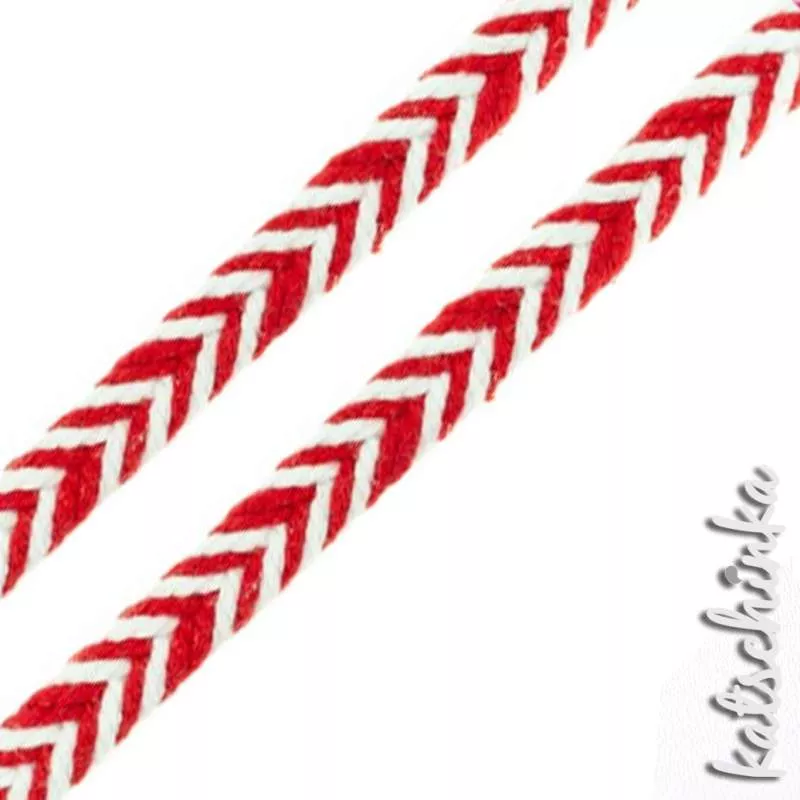 Fischgrät Baumwoll-Kordel 10 mm – Hochwertiges Hoodieband für Kleidung & Taschen