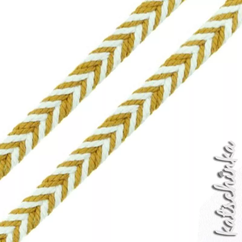 Fischgrät Baumwoll-Kordel 10 mm – Hochwertiges Hoodieband für Kleidung & Taschen