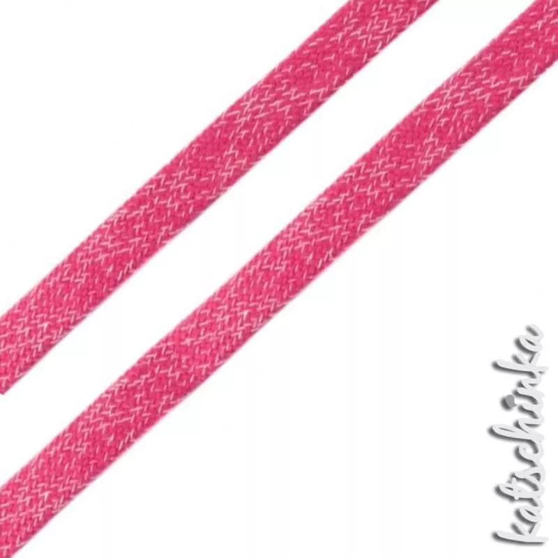 Flache Baumwoll-Kordel meliert 20 mm – Hochwertiges Hoodieband für Kleidung & Taschen