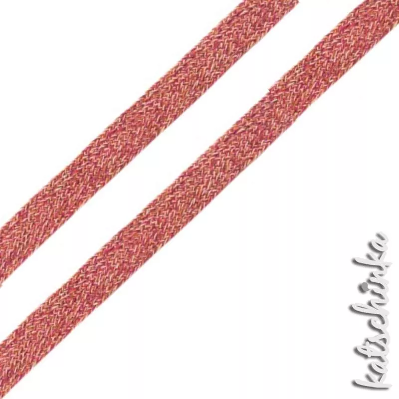 Flache Baumwoll-Kordel meliert 20 mm – Hochwertiges Hoodieband für Kleidung & Taschen