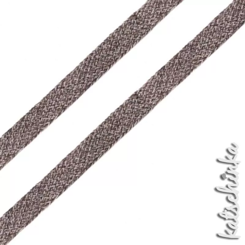Flache Baumwoll-Kordel meliert 20 mm – Hochwertiges Hoodieband für Kleidung & Taschen