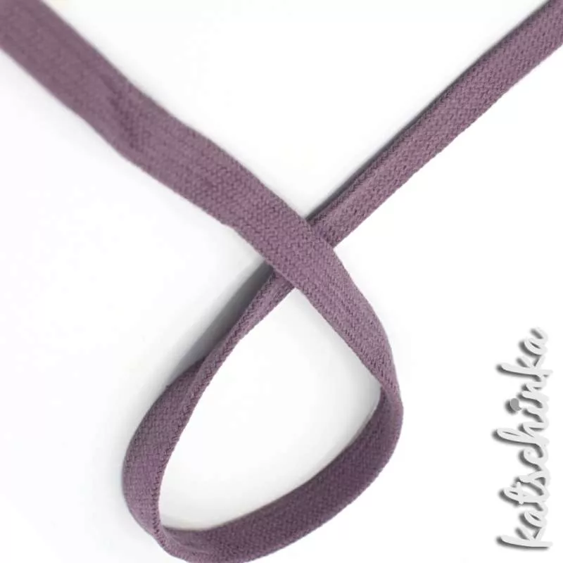 Flache Baumwoll-Kordel meliert 20 mm – Hochwertiges Hoodieband für Kleidung & Taschen