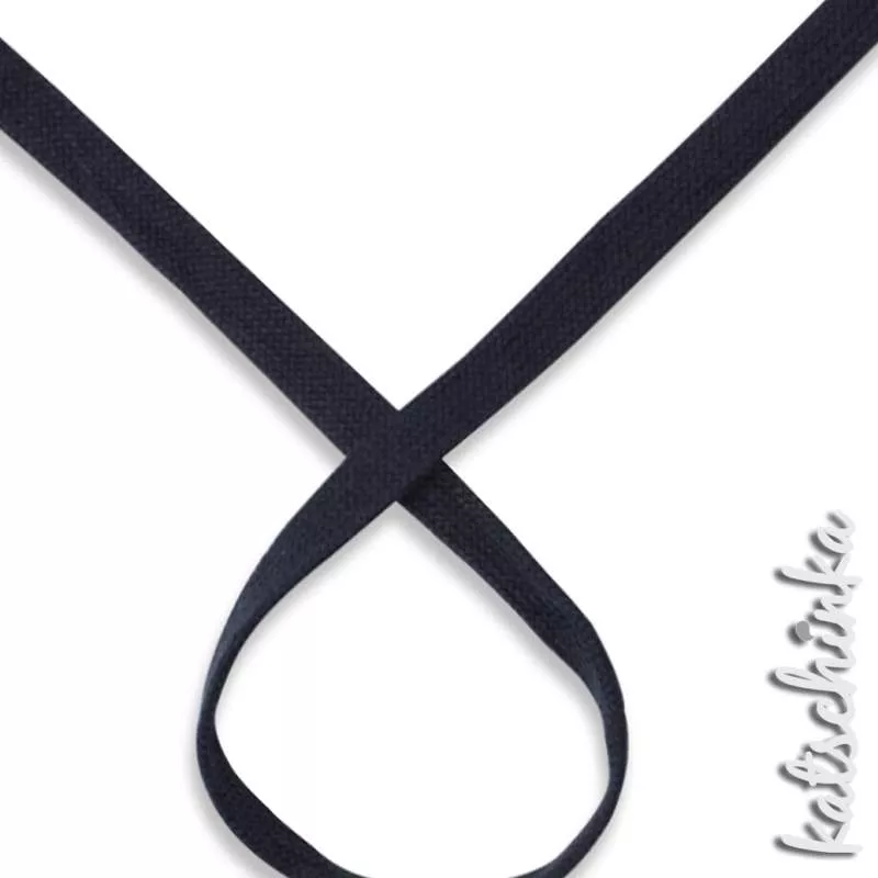Flache Baumwoll-Kordel meliert 20 mm – Hochwertiges Hoodieband für Kleidung & Taschen