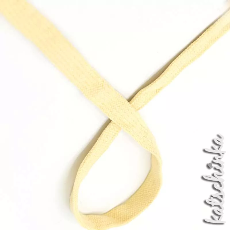 Flache Baumwoll-Kordel meliert 20 mm – Hochwertiges Hoodieband für Kleidung & Taschen