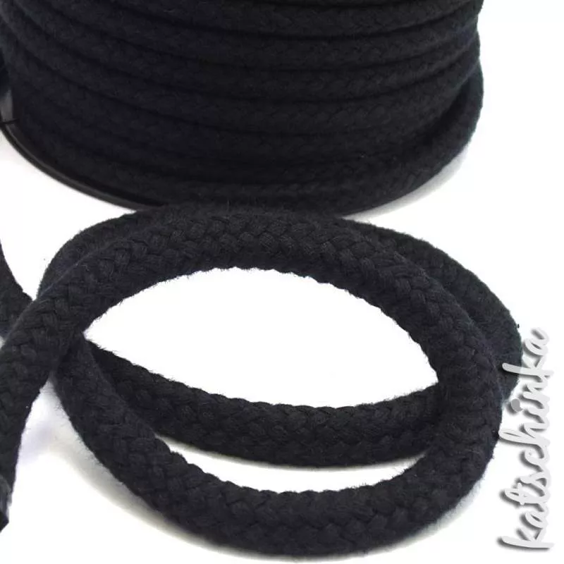 Kordel rund 10 mm schwarz