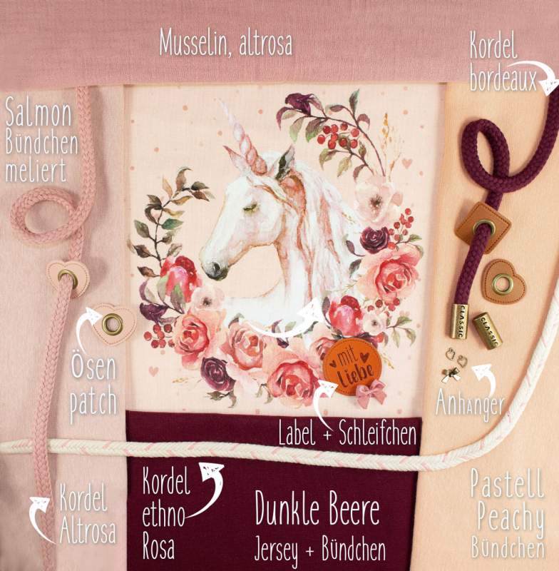 Bio Jersey Magic Unicorn lachsrosa
