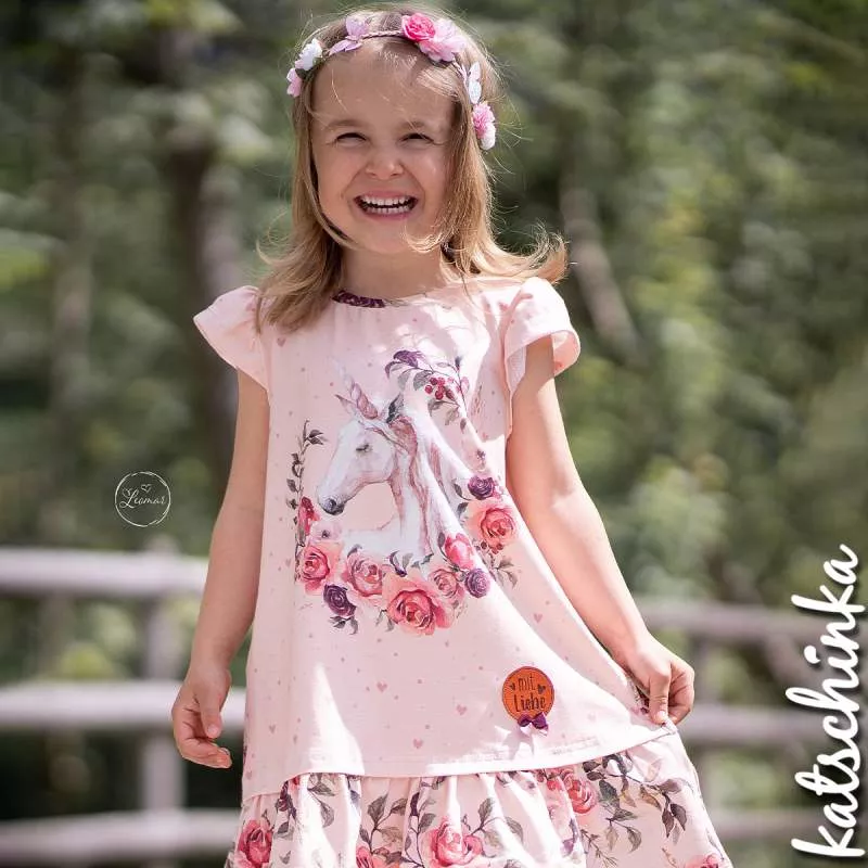 Bio Jersey Magic Unicorn lachsrosa