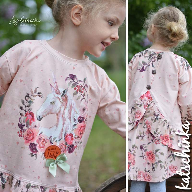Bio Jersey Magic Unicorn lachsrosa