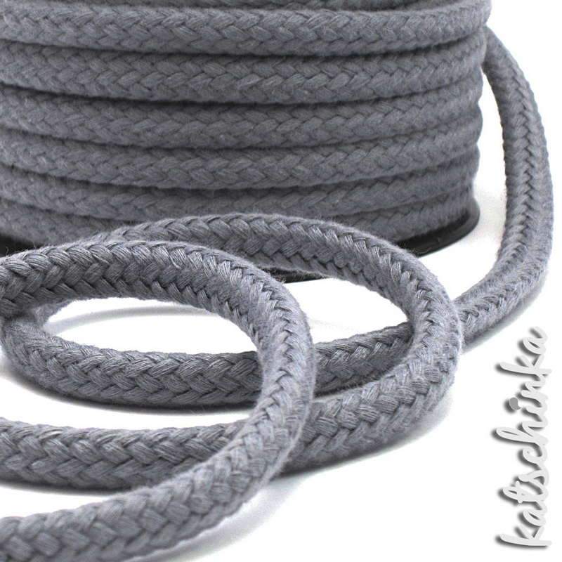 Kordel rund 10 mm grau