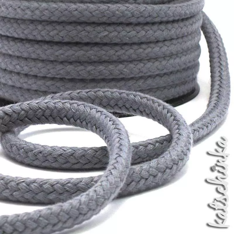 Kordel rund 10 mm grau