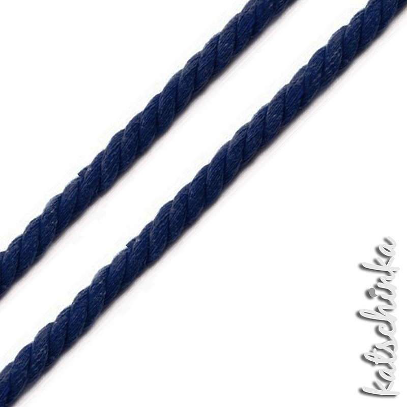 Gedrehte #Kordel rund 10 mm dunkelblau