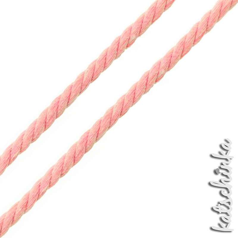 Mega Gedrehte #Kordel rund 12 mm rosa