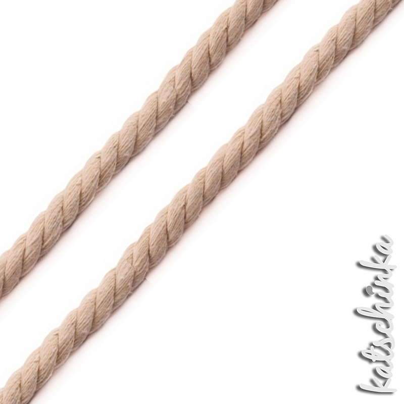 Gedrehte #Kordel rund 10 mm sand