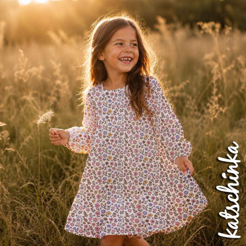 Musselin Retro Blumen beige 4682 | 100% Baumwolle | Musselinstoff | Double Gauze | Musselintuch