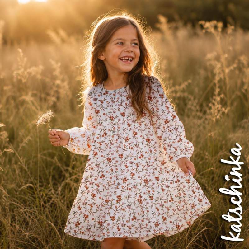 Musselin romantische Blumen beige 4660 | 100% Baumwolle | Musselinstoff | Double Gauze | Musselintuch - Kopie