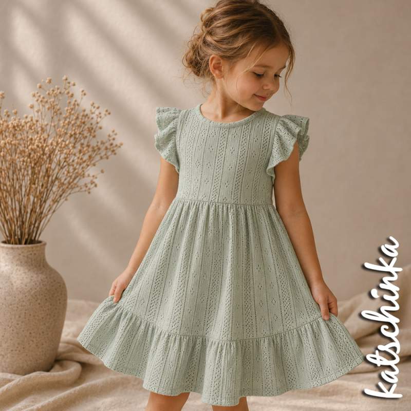 Pointelle Feinstrick Jersey dustygrün 1604 | Meterware zum nähen