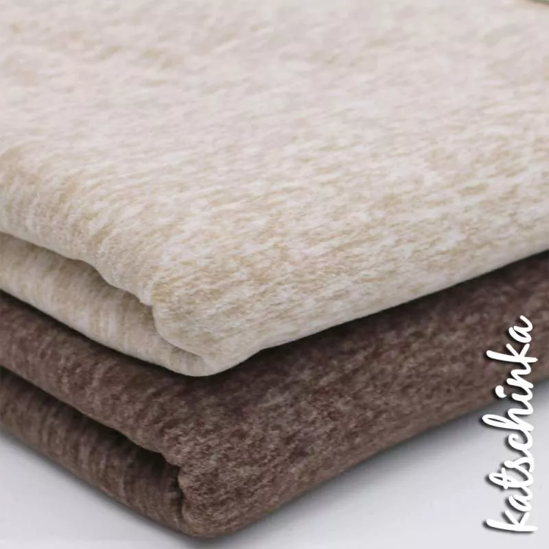 Polarfleece antipilling beige meliert 122 | Polar Fleece | weicher Fleecestoff