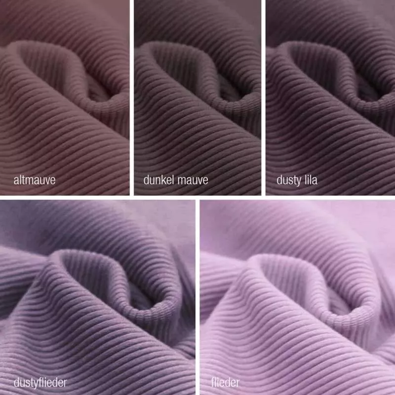 STOFFMUSTER - Rippjersey Ottoman