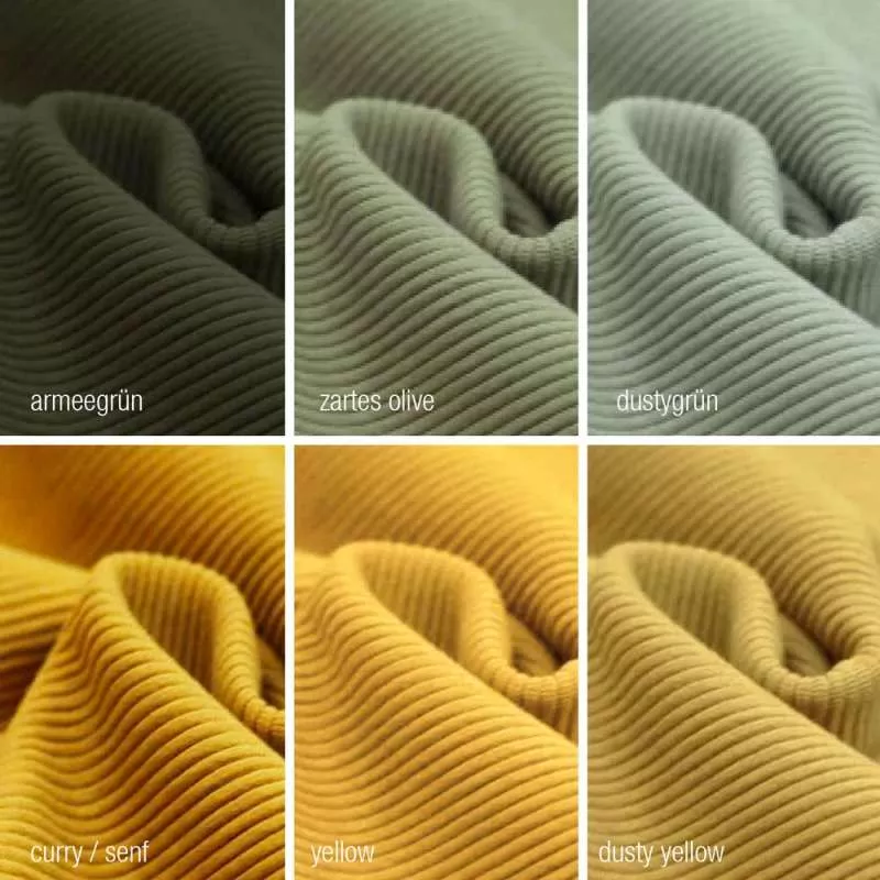 STOFFMUSTER - Rippjersey Ottoman
